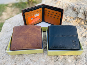 Leather embossed wallet The Heritage